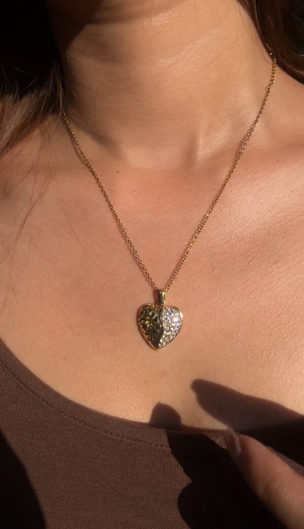Personalized Hidden Name Heart Necklace. Engrave a secret message Heart necklace. Gift for Girlfriend, Gift for Her, Gift For Mom