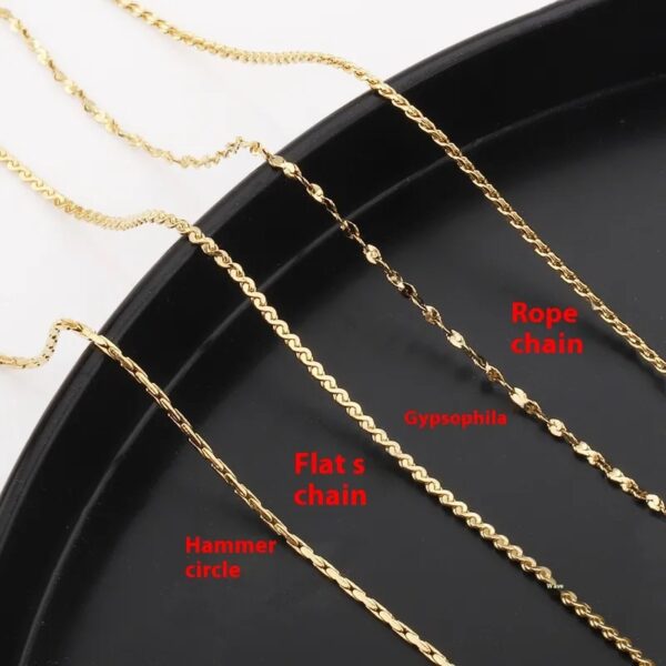 10 PCS/Package 304 Stainless Steel Chain Chain Retro Classic Style Solid Color