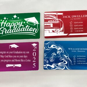Personalized wallet card, Custom wallet card, Wallet card insert, Business cards, custom insert Metal wallet valentines day cards