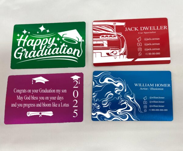 Personalized wallet card, Custom wallet card, Wallet card insert, Business cards, custom insert Metal wallet valentines day cards
